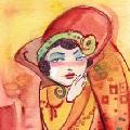 russet and gold lady -- 174